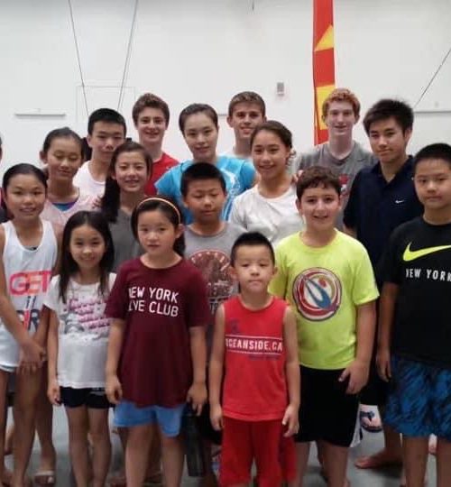 Team Picture with Olympic gold medalist Minxia Wu